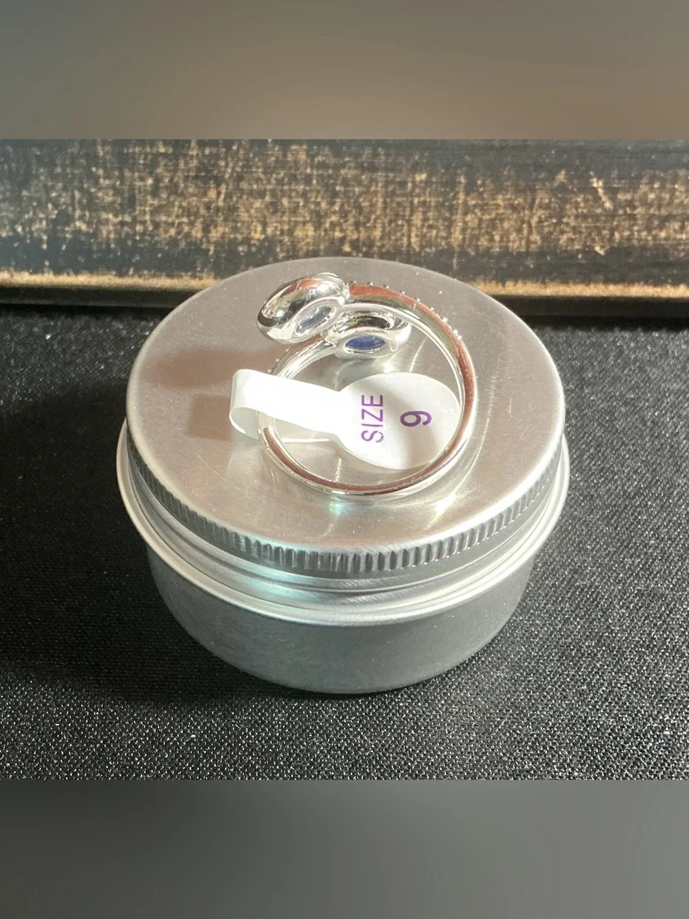 Bomb Party Ring “She’s Got Momentum” Size 9 Rhodium